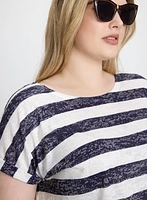 Striped Burnout T-Shirt