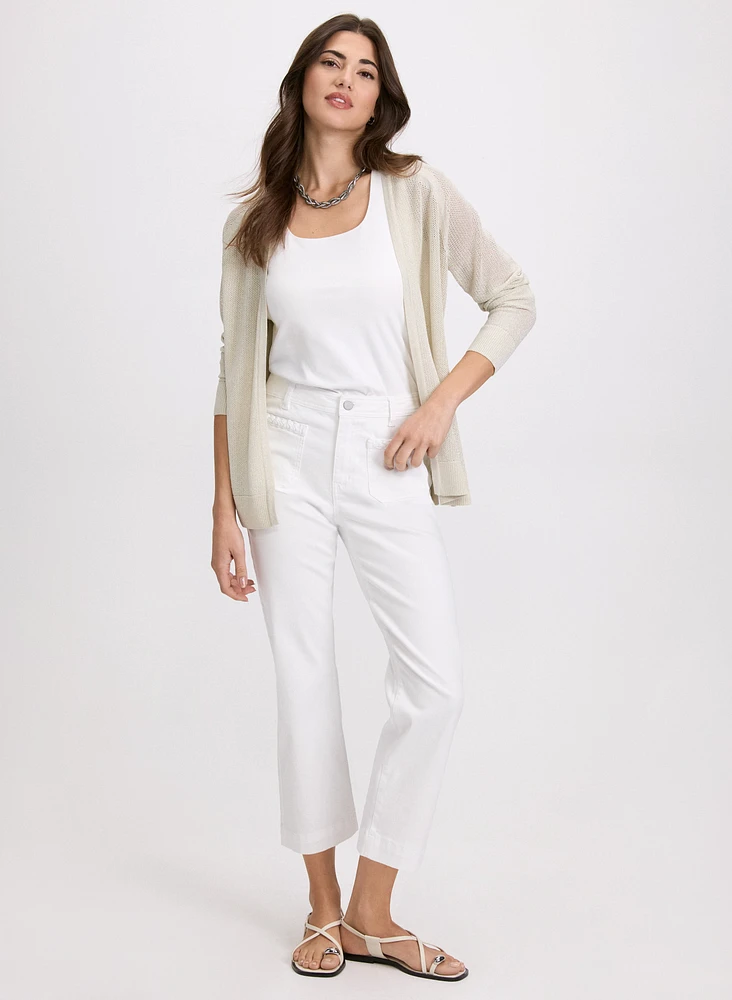 Metallic Thread Cardigan
