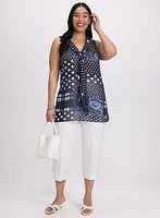 Mixed Print Blouse