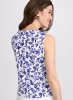 Floral Draped Top