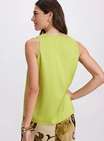 Sleeveless V-Neck Blouse