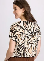 Zebra Print Top