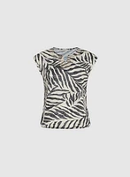 Embellished Palm Print T-Shirt