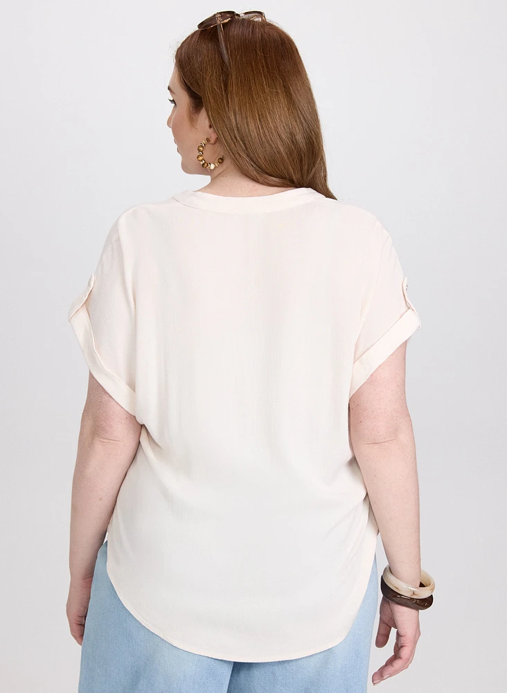 Front Tie Blouse