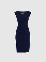 Draped Crystal Bar Dress