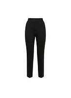 Sofia Herringbone Slim-Leg Pants