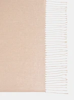 Fringe Hem Metallic Wrap