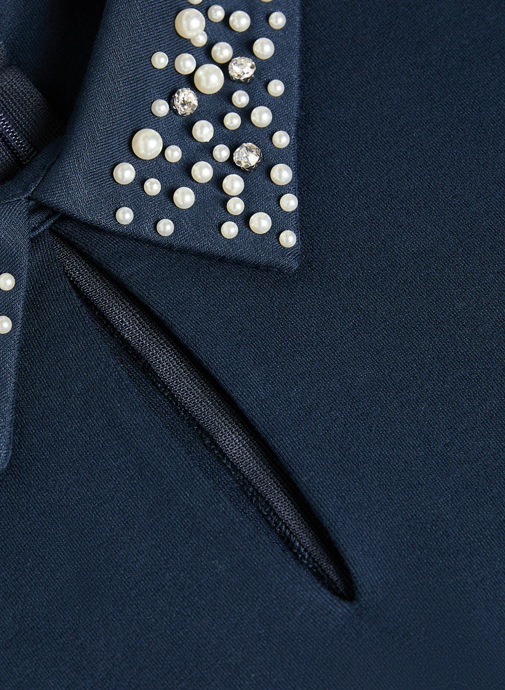 Haut à détails en perles