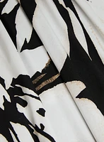 Robe midi à motif floral