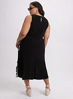 Robe midi à motif floral