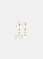 Tiered Pearl Drop Earrings