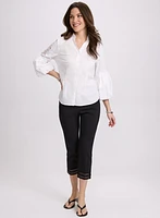 Lace Trim Capris