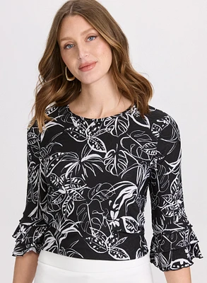 Floral Tiered Sleeve Top