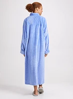 Robe de chambre matelassée à fermeture éclair
