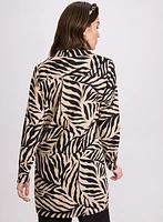 Palm Leaf Print Blouse
