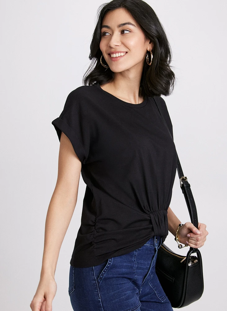 Knotted Hem T-Shirt