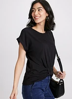 Knotted Hem T-Shirt
