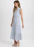 Striped Ruffle Detail Dress