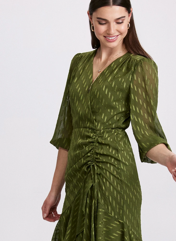 Satin Dot Dress