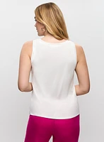 Sleeveless Floral Print Tee