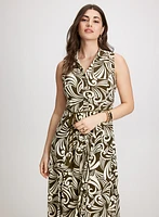 Geometric Print Day Dress