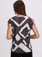 Printed Burnout T-Shirt
