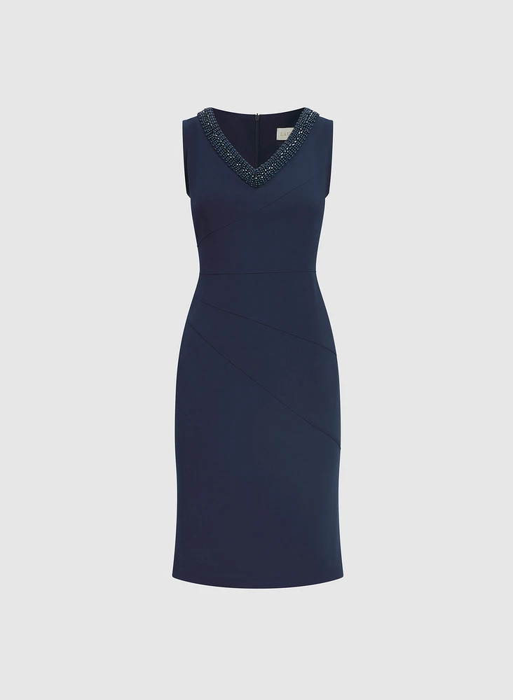 Ensemble de robe fourreau et veste en dentelle