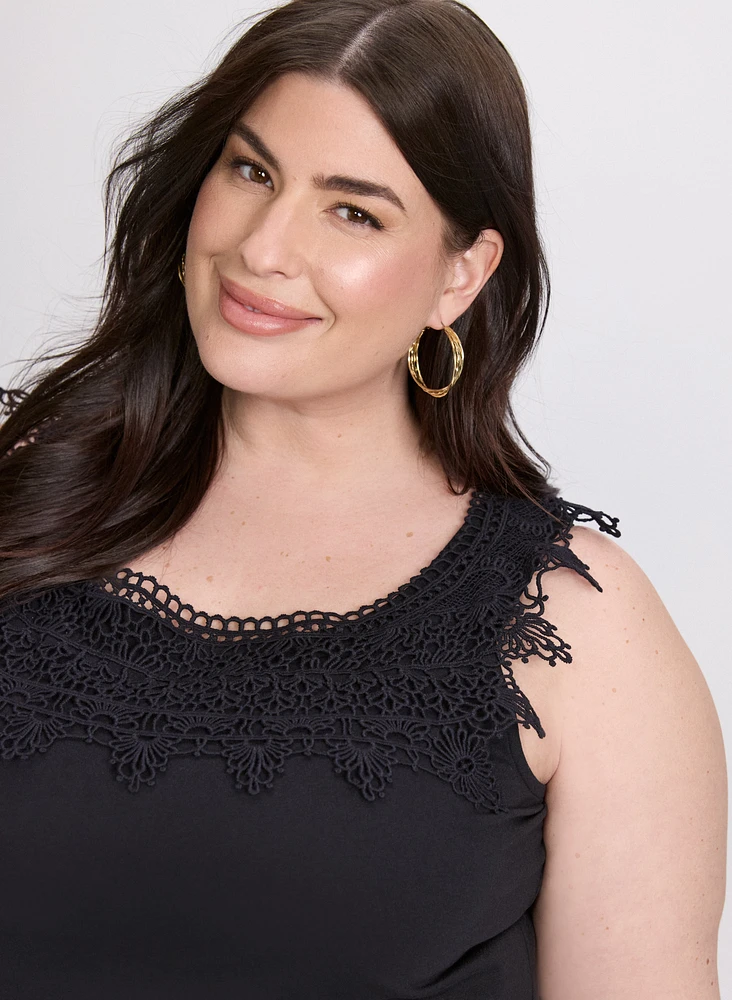 Camisole à détail en crochet