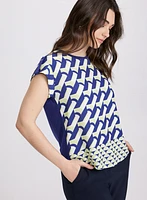 Geometric Print Top