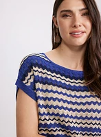 Lurex Striped Knit