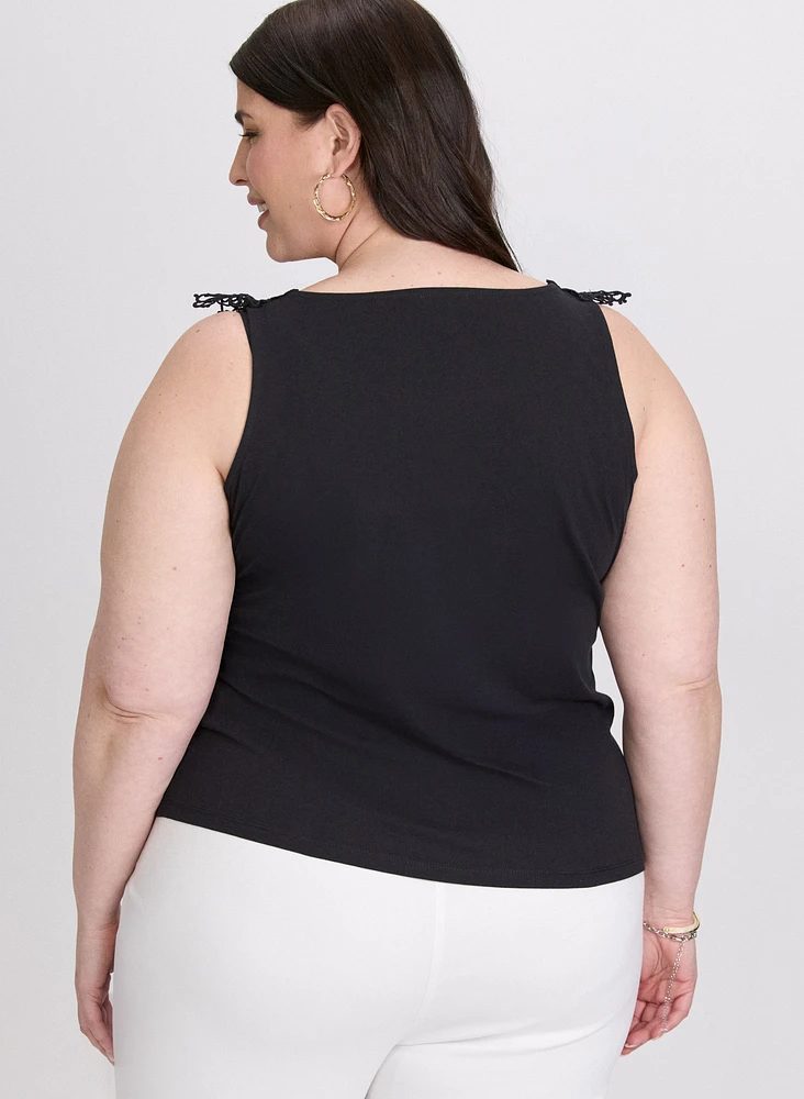 Camisole à détail en crochet