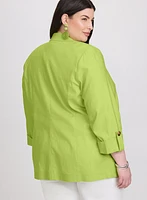 Linen-Blend Blazer