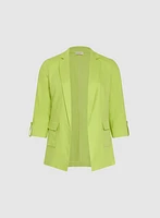 Linen-Blend Blazer