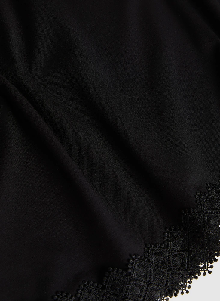 Crochet Trim T-Shirt
