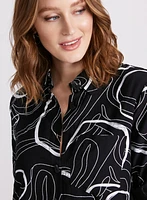 Swirl Print Blouse