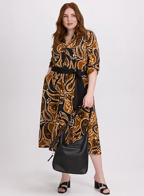 Paisley Shirt Dress
