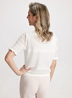 Pointelle Knit Top