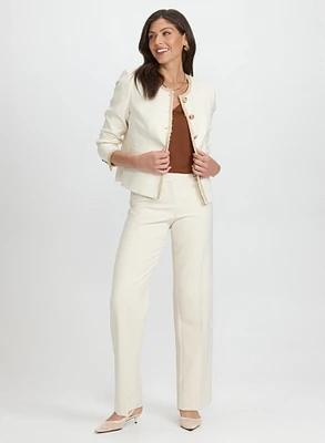 Veste boutonnée et pantalon Olivia en denim