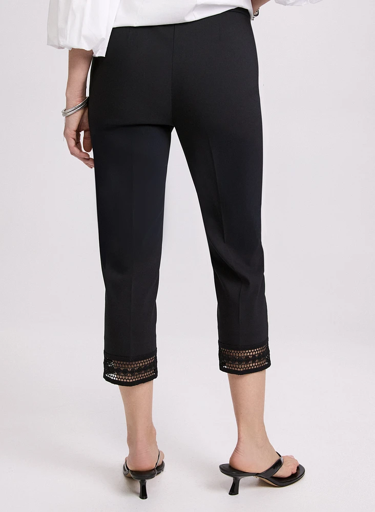 Lace Trim Capris