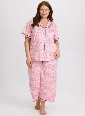 Dot Print Pyjama Set