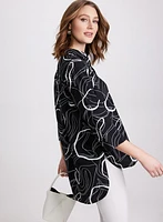 Swirl Print Blouse