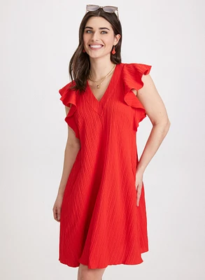 Robe ligne à volant