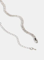 Cubic Zirconia Cascading Necklace