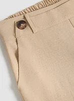 Wide-Leg Crepe Pants