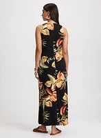 Tropical Print Maxi Dress