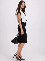 Peplum Panel Pencil Skirt