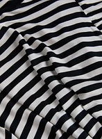 Striped Ruffle Sleeve T-Shirt