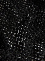 Boléro noué à l'avant en tricot ajouré
