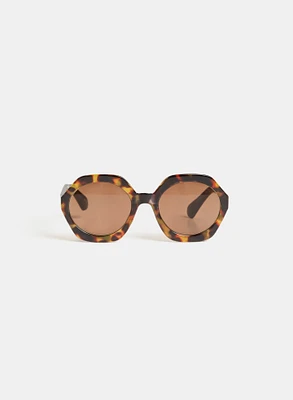 Lunettes de soleil lecture hexagonales