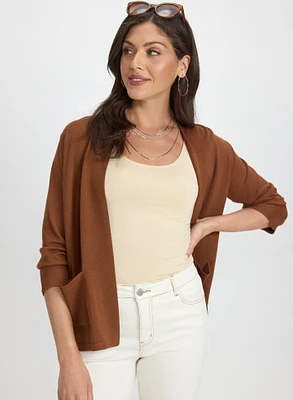 Cardigan ouvert écourt